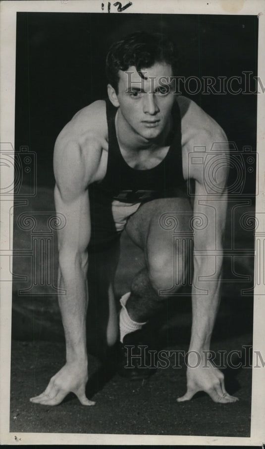 Press Photo IC4A track hurdler Harold Stickel - net15621 - Historic Images