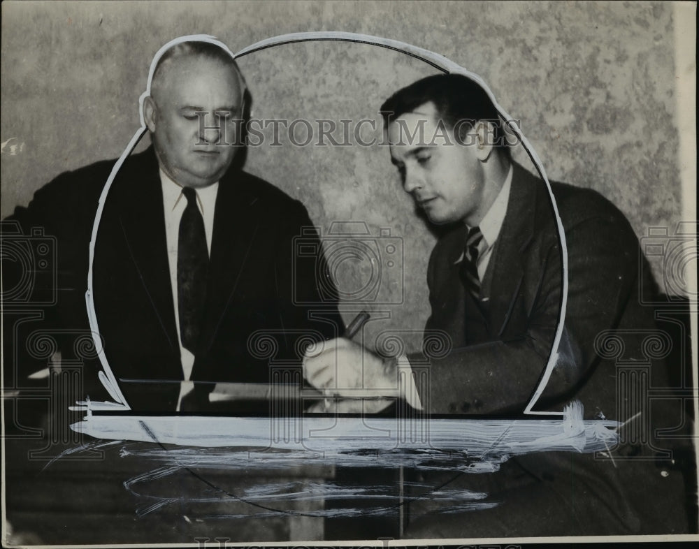 1932 Press Photo John McGraw manager of NY Giants & Bill Terry 1st baseman - Historic Images