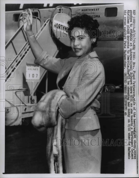 1957 Press Photo Mrs Floyd Patterson wife of heavyweight champ in NY - net16770 - Historic Images