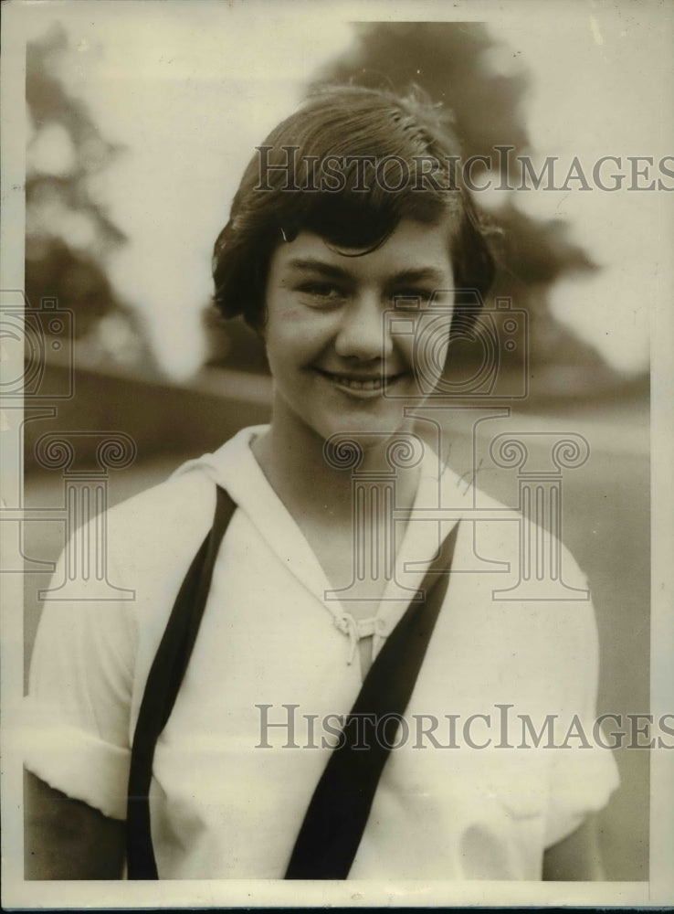 1928 Press Photo Helen Shape at Mount St Mary's NY typical schoolgirl - Historic Images