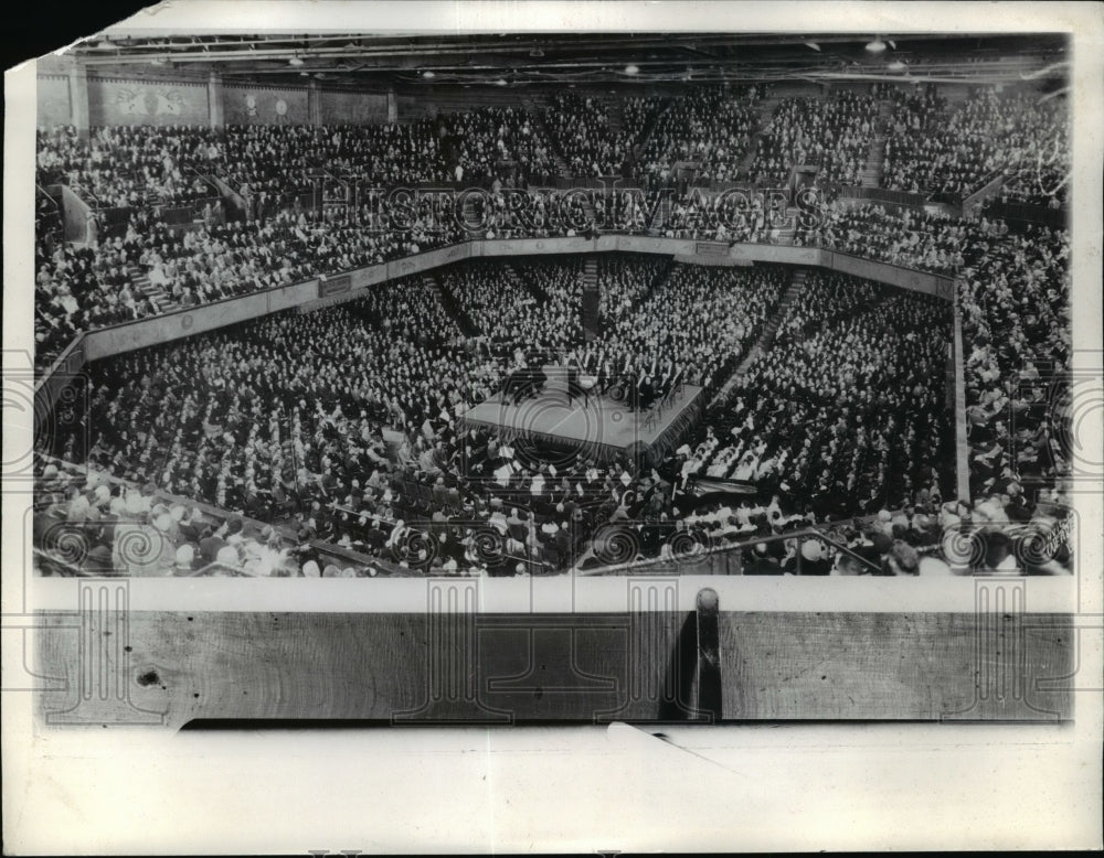1935 Press Photo Interior view of Olympic Stadium in Los Angeles California - Historic Images