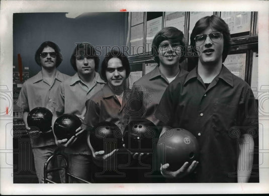 1978 Press Photo Cleveland bowlersJoe Jasko, Dave D'Entremont, John Kastanis - Historic Images