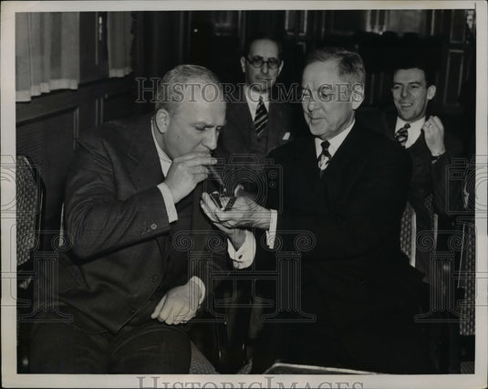 1938 Press Photo Reds VP Warren Giles,Sam Breadon of Cardinals - net20316 - Historic Images