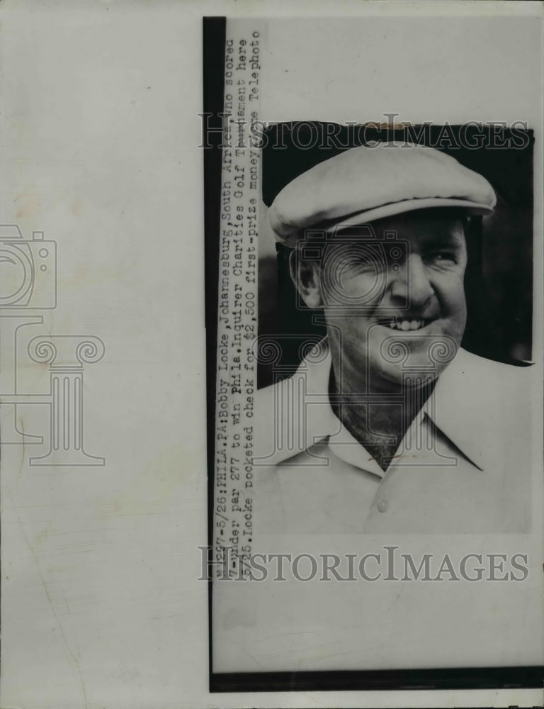 1947 Press Photo Bobby Locke wins Philadelphia Inquirer golf tournament - Historic Images