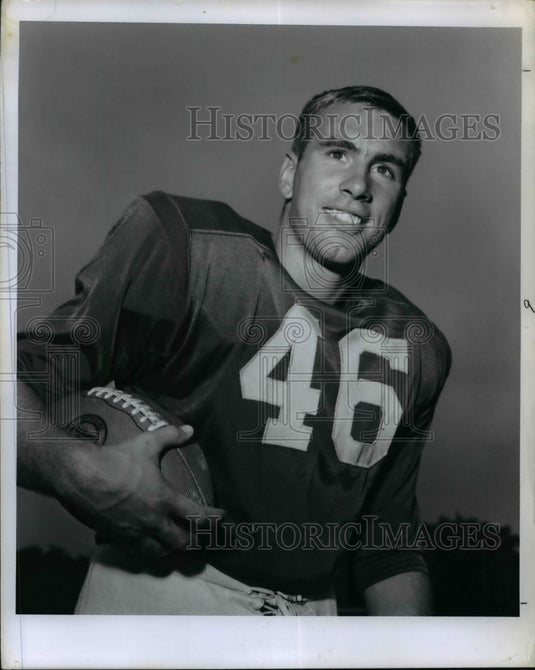 1964 Press Photo Harvey Chapman Jr., Halfback, University of Michigan - Historic Images