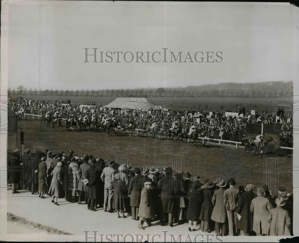 1931 Press Photo Lincolnshire Handicap race Knight Error, Rattlin the Reefer- Historic Images