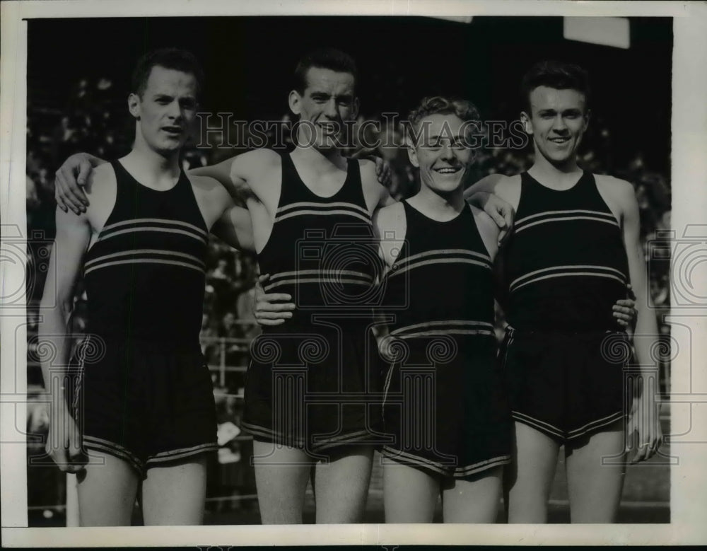 1940 Press Photo U of Maryland relay team Allan Miller, James Kehoe - net24424 - Historic Images