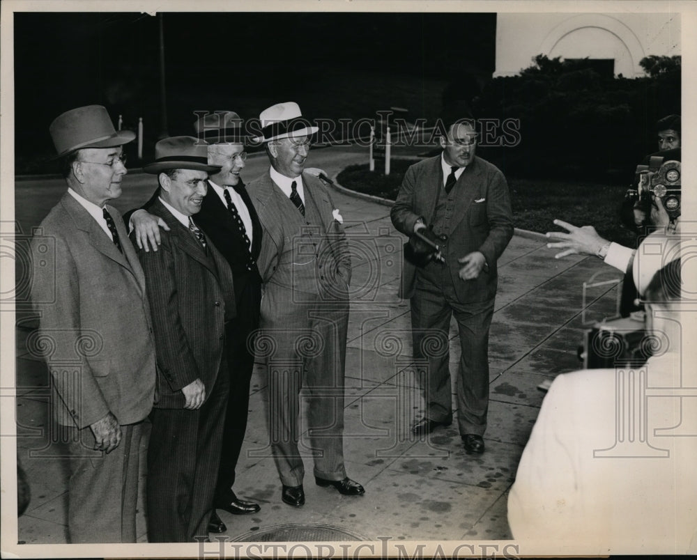 1939 Press Photo Rep Carl Mapes MI, Rep Joe Martin, Ex Governor Alf Landon - Historic Images