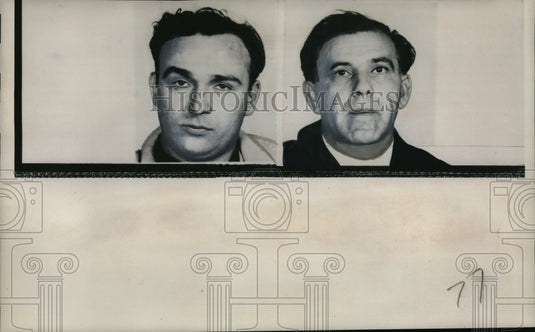 1961 Press Photo Aaron Wagman, Joseph Hacken of "point shaving" scandal- Historic Images