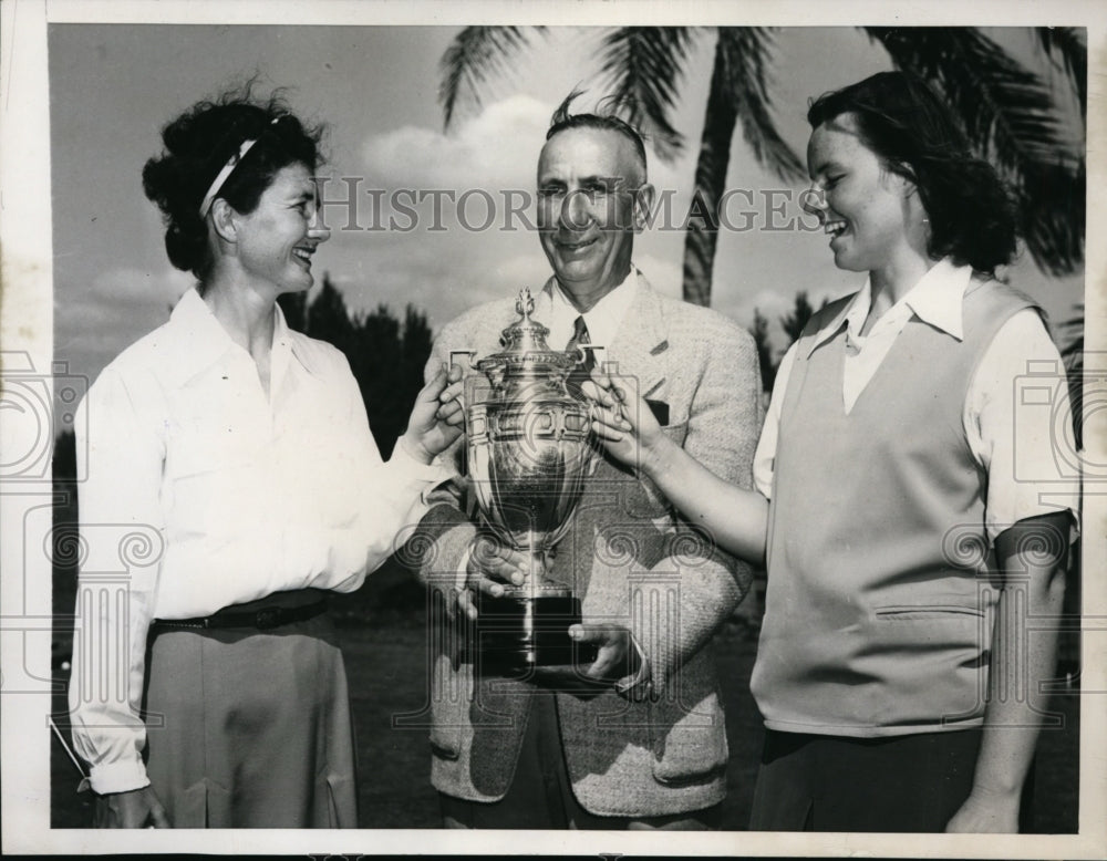 1946 Press Photo Louise Suggs wins Doherty Finals at Miami Country Club- Historic Images