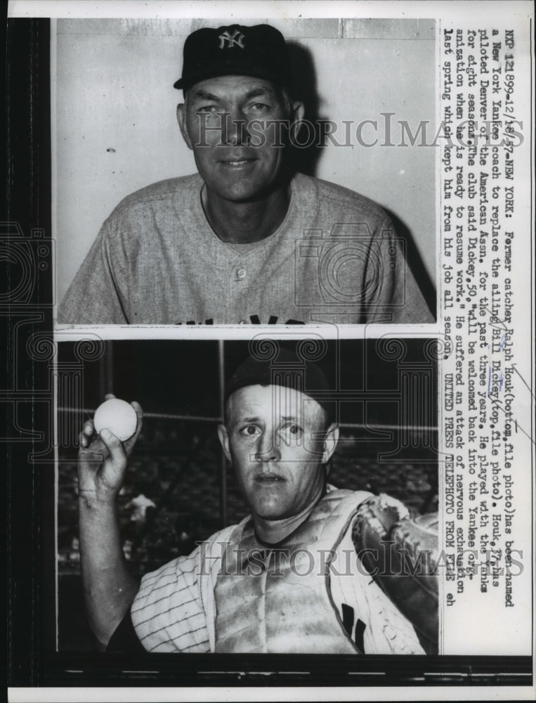 1957 Press Photo Ralph Houk new Yankee coach to replace Bill Dickey - net26425 - Historic Images