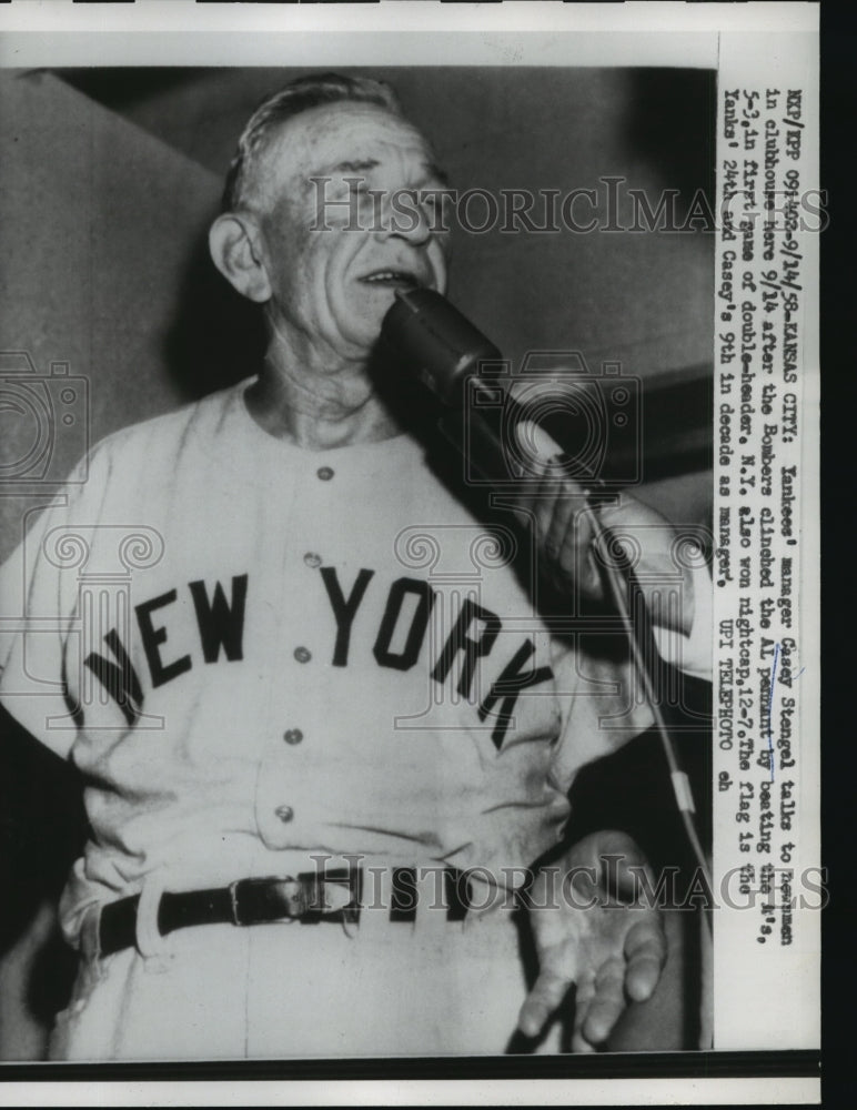 1928 Press Photo NY Yankee manager Casey Stengel in Kansas City - net27265 - Historic Images