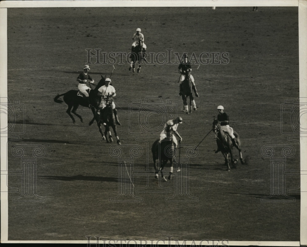 1932 Press Photo US polo &amp; Earle Hopping vs British at Meadowbrook NY - Historic Images