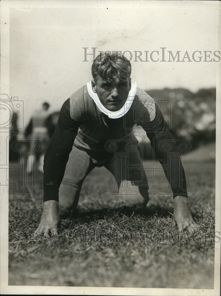 1930 Press Photo Henry Wisniewski Fordham University football guard - net29042- Historic Images