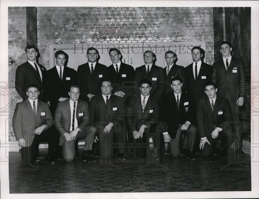 1966 Press Photo Pree All Scholastic linemen Jim Mandich, Al Francis - net29335 - Historic Images