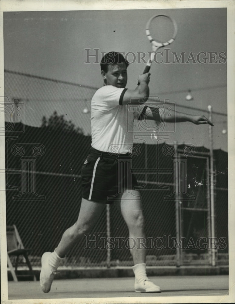 1938 Press Photo Ed Nowak of Buffalo NY at National Public Tennis in CA - Historic Images