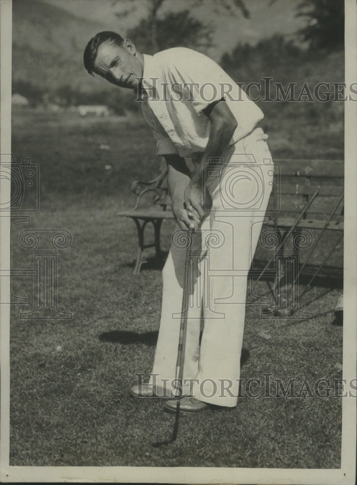 1933 Press Photo Zell Eaton Qualifies For the Trans Mississippi Golf Tournament- Historic Images