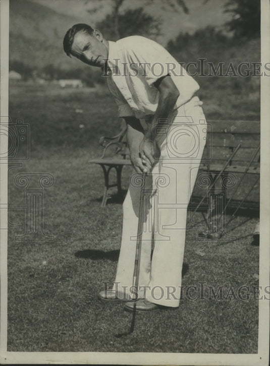 1933 Press Photo Zell Eaton Qualifies For the Trans Mississippi Golf Tournament- Historic Images