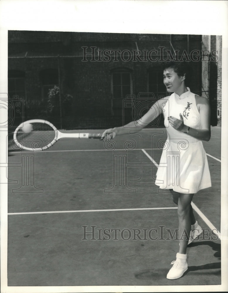 1956 Press Photo Lillian Jung Candidate for Miss Tennis of 1957 - net34890- Historic Images