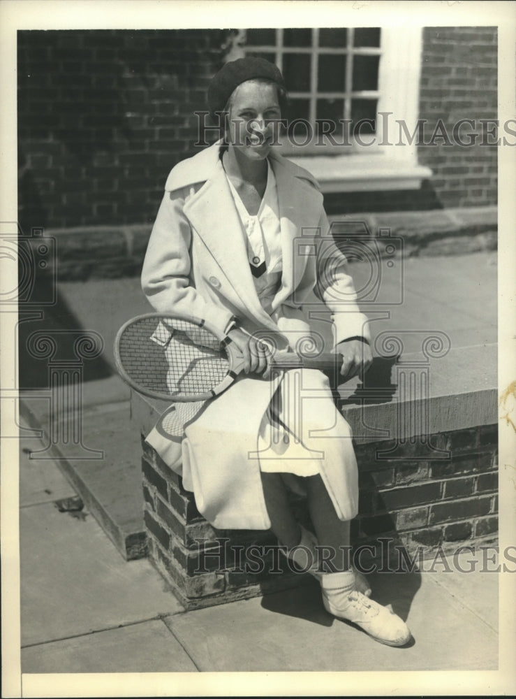 1931 Press Photo Women Tennis Stars Compete in Junior Girls&#39; Tennis Tourney - Historic Images