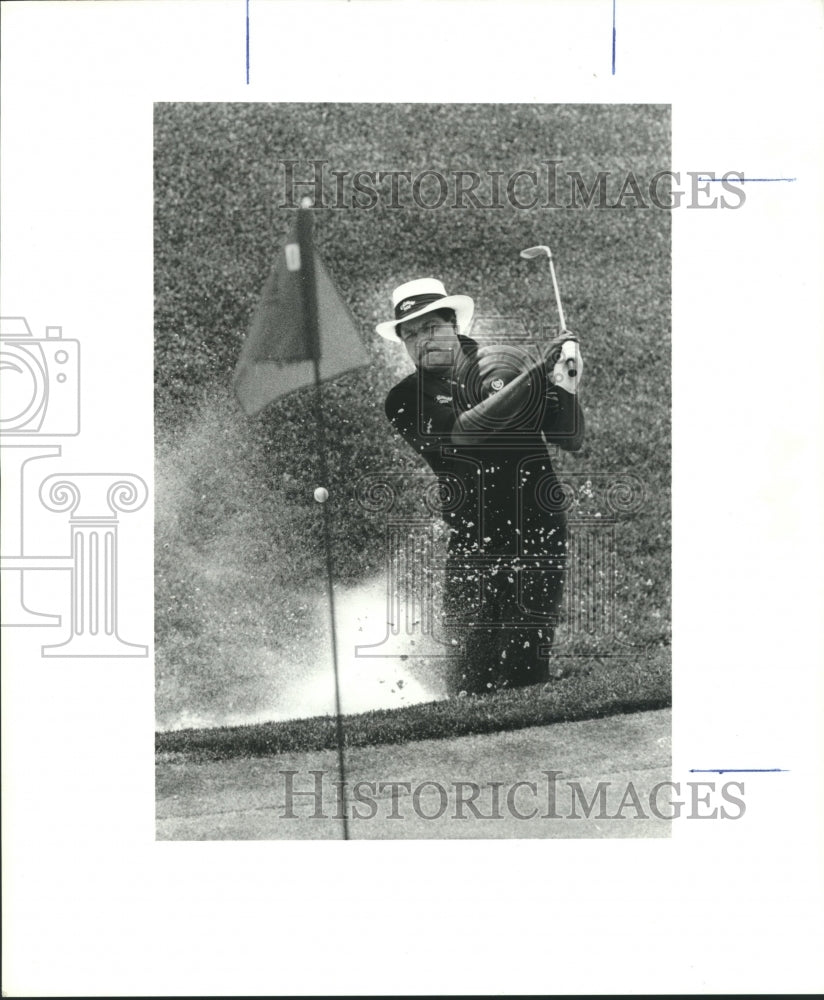 1991 Jim Dent Blasts Out of Sand Enroute to Round 75 at TPC Open-Historic Images