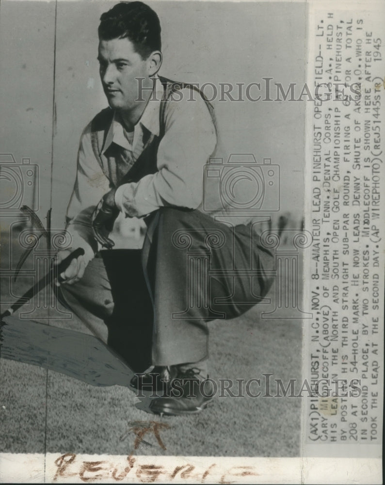 1945 Press Photo Cary Middlecoff In The North And South Open Golf Championship - Historic Images