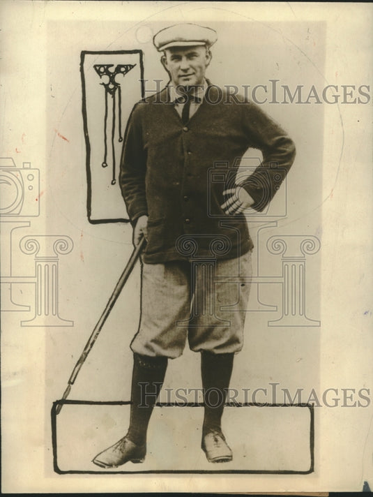 1923 Press Photo Dr OF Willing leads British St Georges Cup Tournament - Historic Images