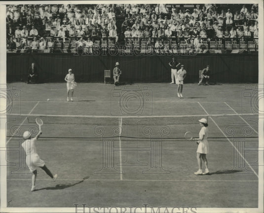 1939 Press Photo Alice Marble and Mrs. Fabyan Retain Tennis Doubles Crown- Historic Images