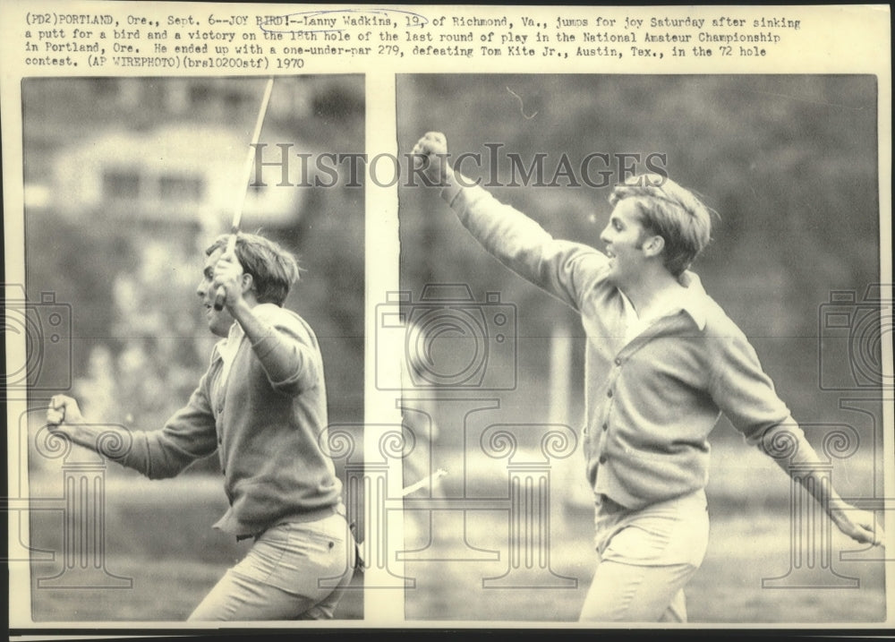 1970 Press Photo Lanny Wadkins at National Amateur Golf Championship - net35728- Historic Images