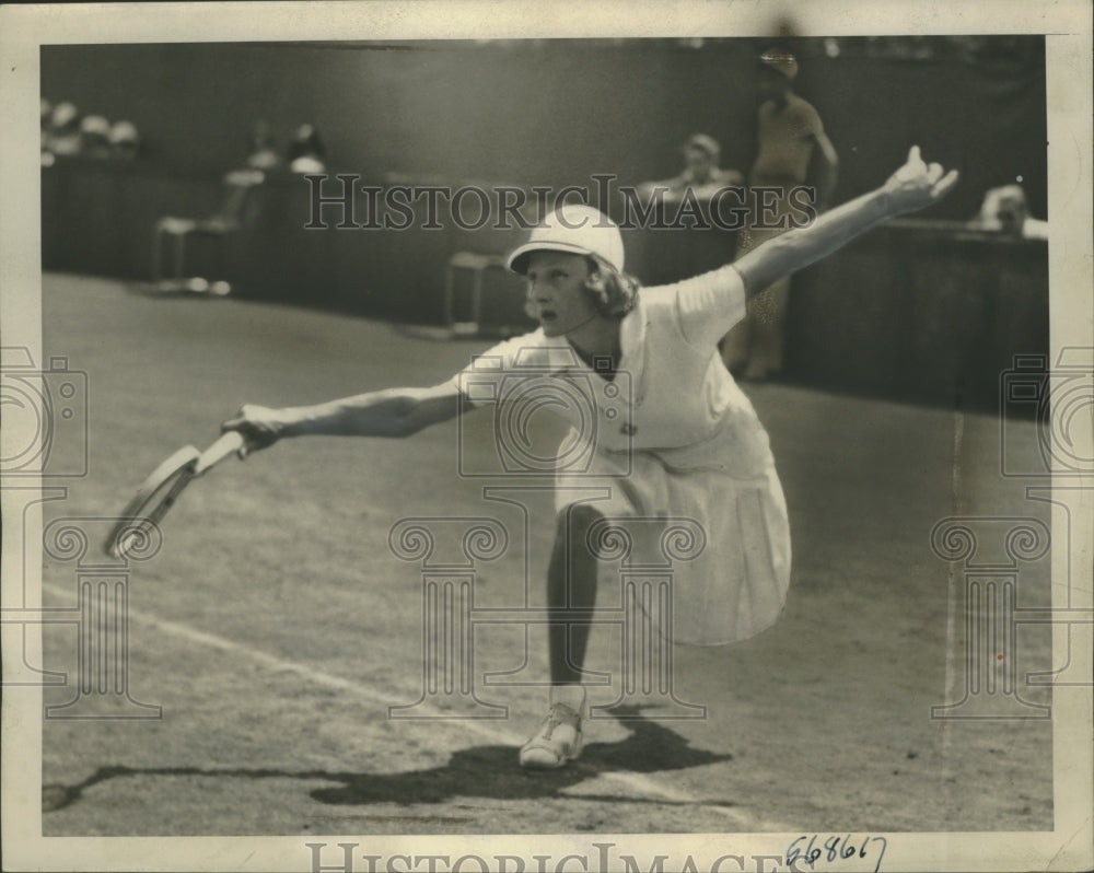 1940 Press Photo Helen Jacobs Defeats Dorothy Bundy Advances to Semifinals - Historic Images