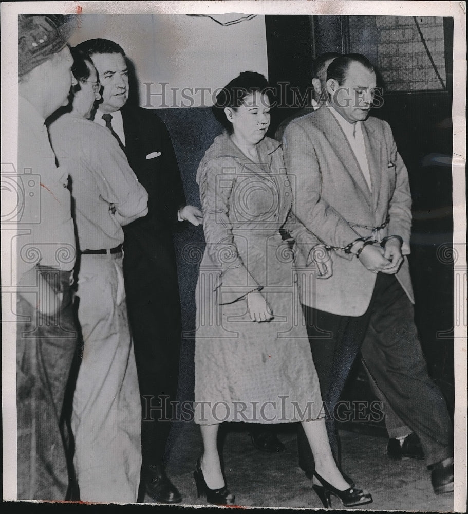 1953 Press Photo Bonny Brown Heady at Bobby Greenlease Murder Trial St. Louis - Historic Images