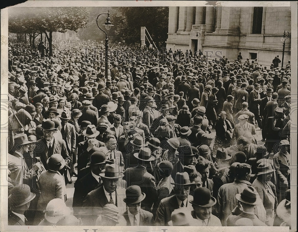 1933 Press Photo World Economic Conference Opens in London as Crowd Looks On - Historic Images