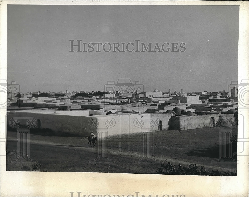 1943 Press Photo Kairouwan, Tunisia, Nazi Supply Station - Historic Images