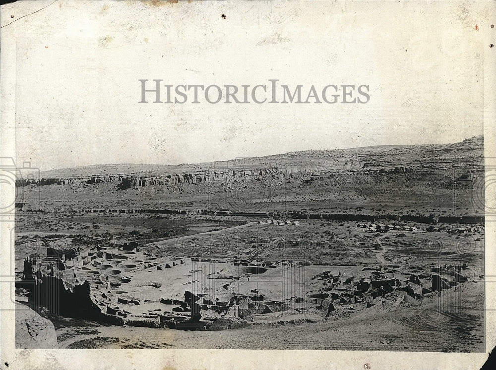 1926 Press Photo The 800 Room Flat at Pueblo Benito, Dr. Neil M. Judd Lives - Historic Images