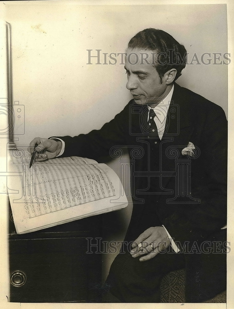 1926 Press Photo Vladimir Shavitch, Conductor of Syracuse Symphony Orchestra - Historic Images