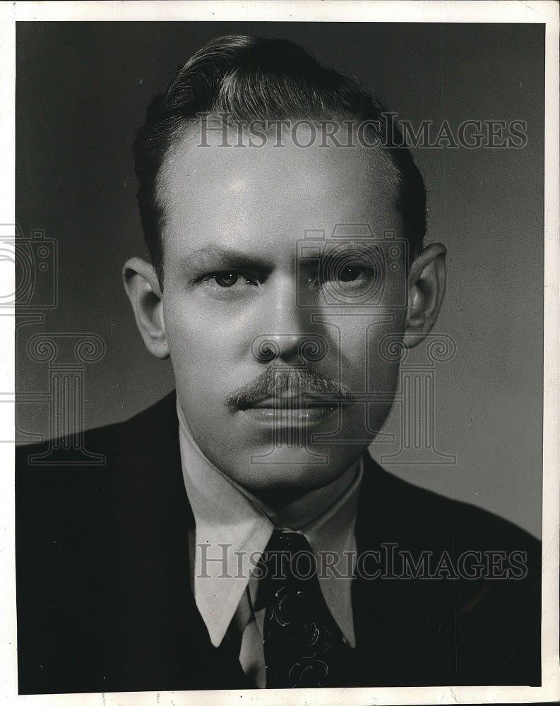 1952 Press Photo Eric Hass, Candidate for U. S. President, Socialist Labor Party - Historic Images