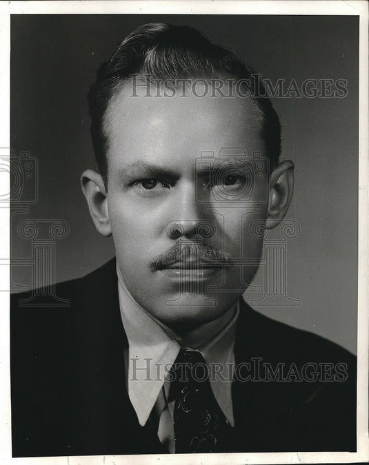 1952 Press Photo Eric Hass, Candidate for U. S. President, Socialist Labor Party - Historic Images