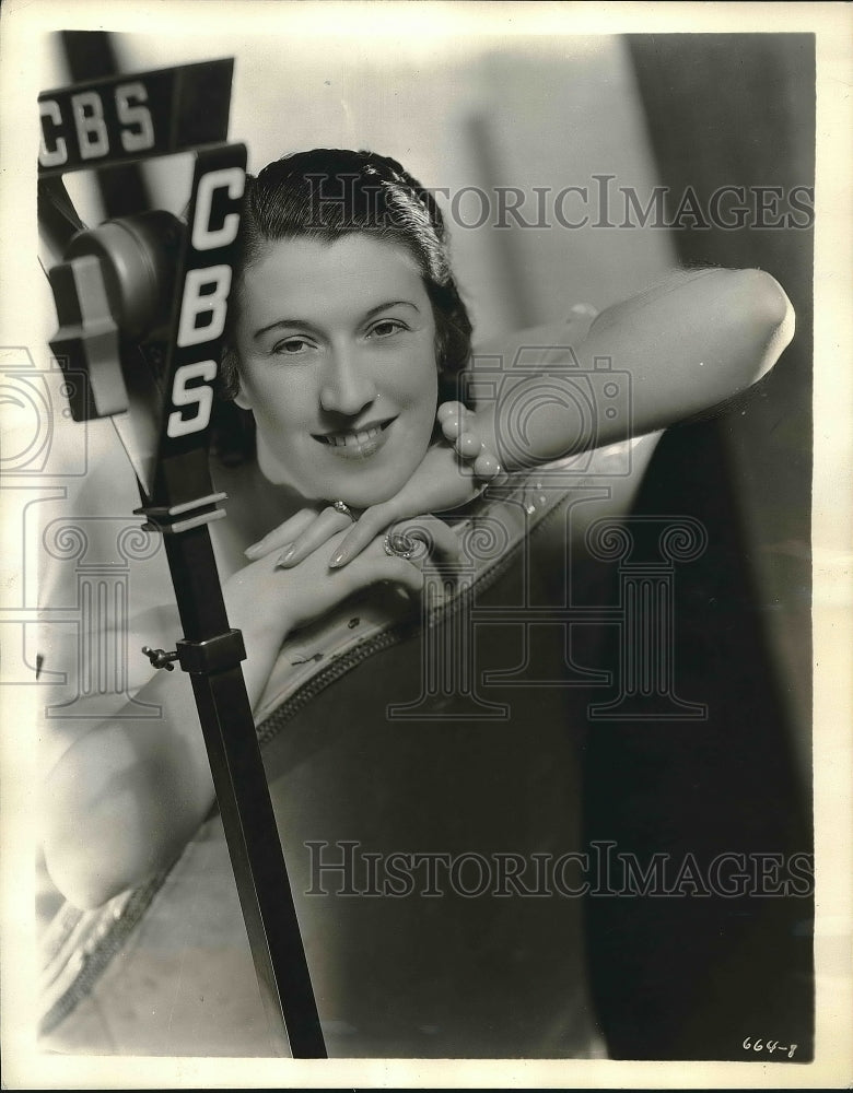 1934 Press Photo Maria Silveira, Soprano - Historic Images