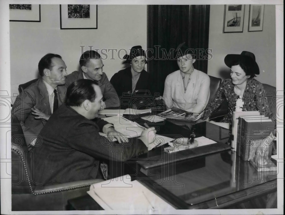 1937 Press Photo Actress Leopoldine Herczeg Seperates from Geza Herczeg - Historic Images