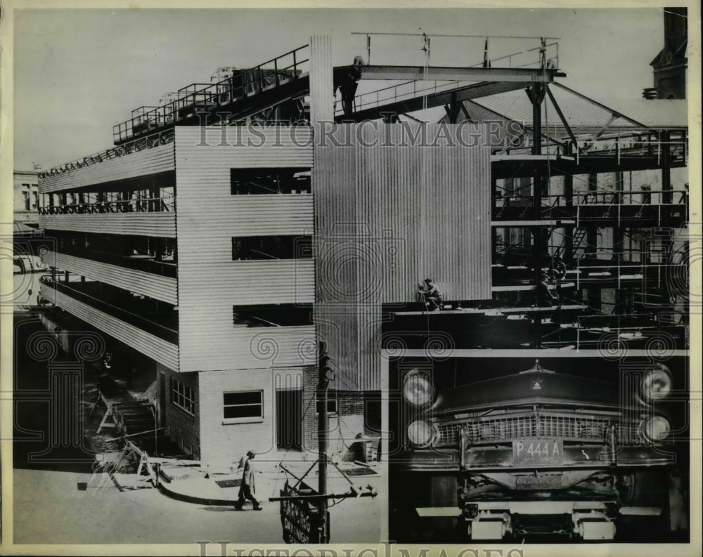 1956 Press Photo Minit Parking Garage at Harrisburg, Pennsylvania - Historic Images