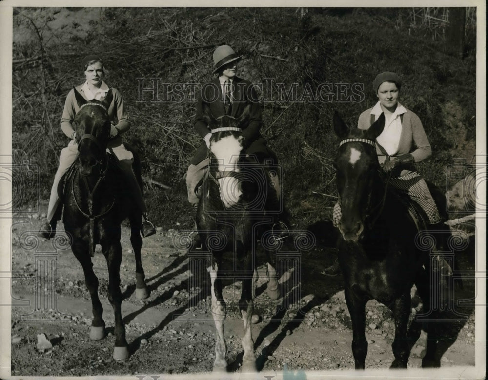 1929 Press Photo Allene Stearn, Constance Leach, Josephine Dunning, NJ College - Historic Images