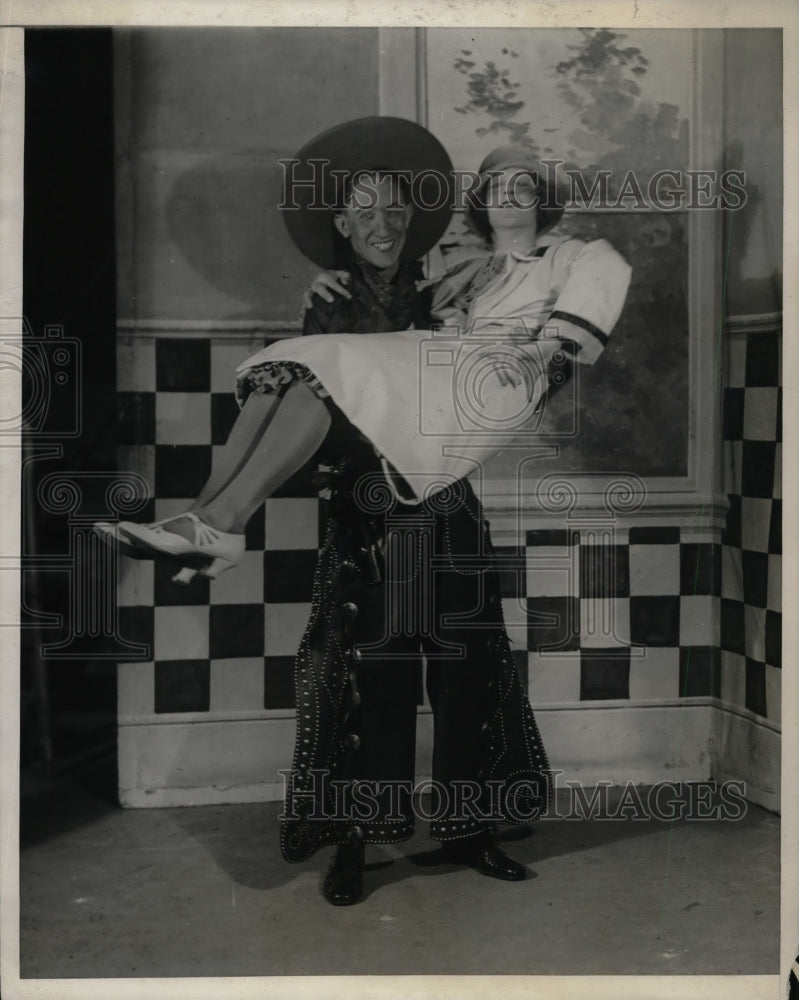 1925 Press Photo James C Holne, Raymond Shyrock, University of Pennsylvania Play - Historic Images