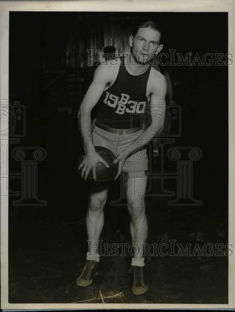 1927 Press Photo Naury, Yale University Basketball Guard - Historic Images