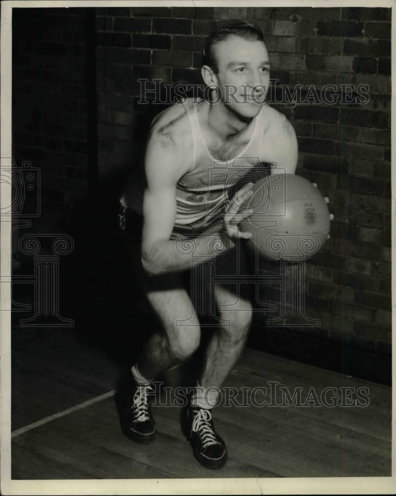 1939 Press Photo Carl Schunk Bradley Tech Basketball - Historic Images