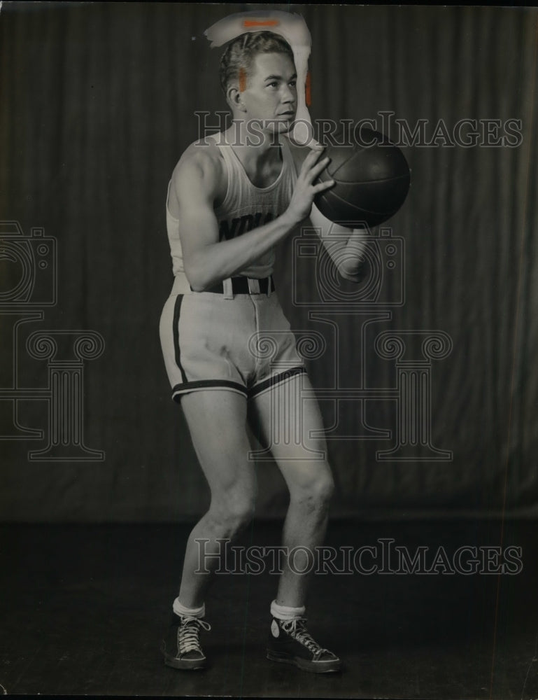 1932 Press Photo Glendon Hodson, Indiana U Basketball Forward - nex02594 - Historic Images