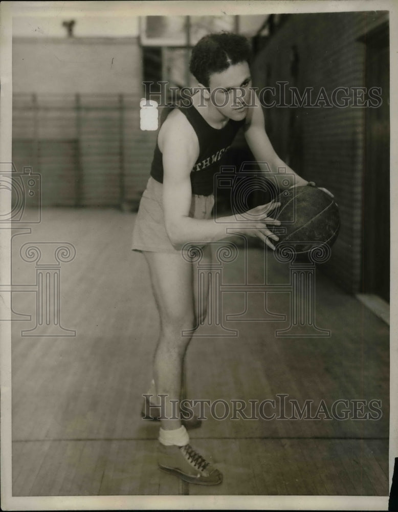 1931 Press Photo Joe Reiff of Northwestern University Basketball - Historic Images