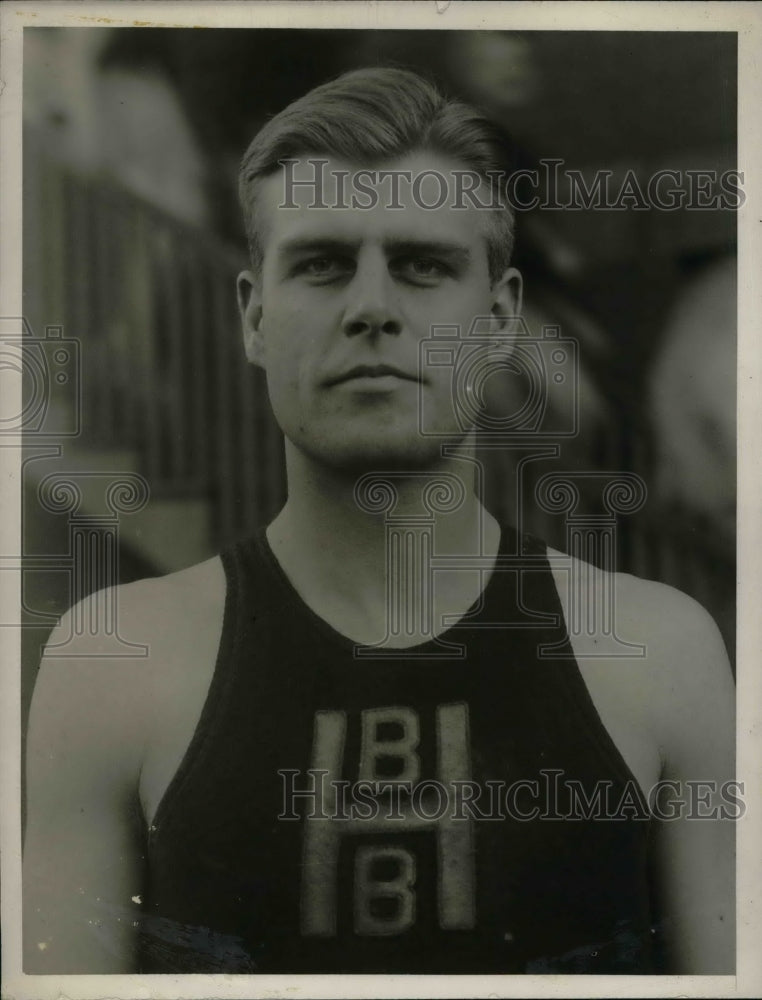 1929 Press Photo Jack Barbee, Harvard University Basketball Captain - Historic Images