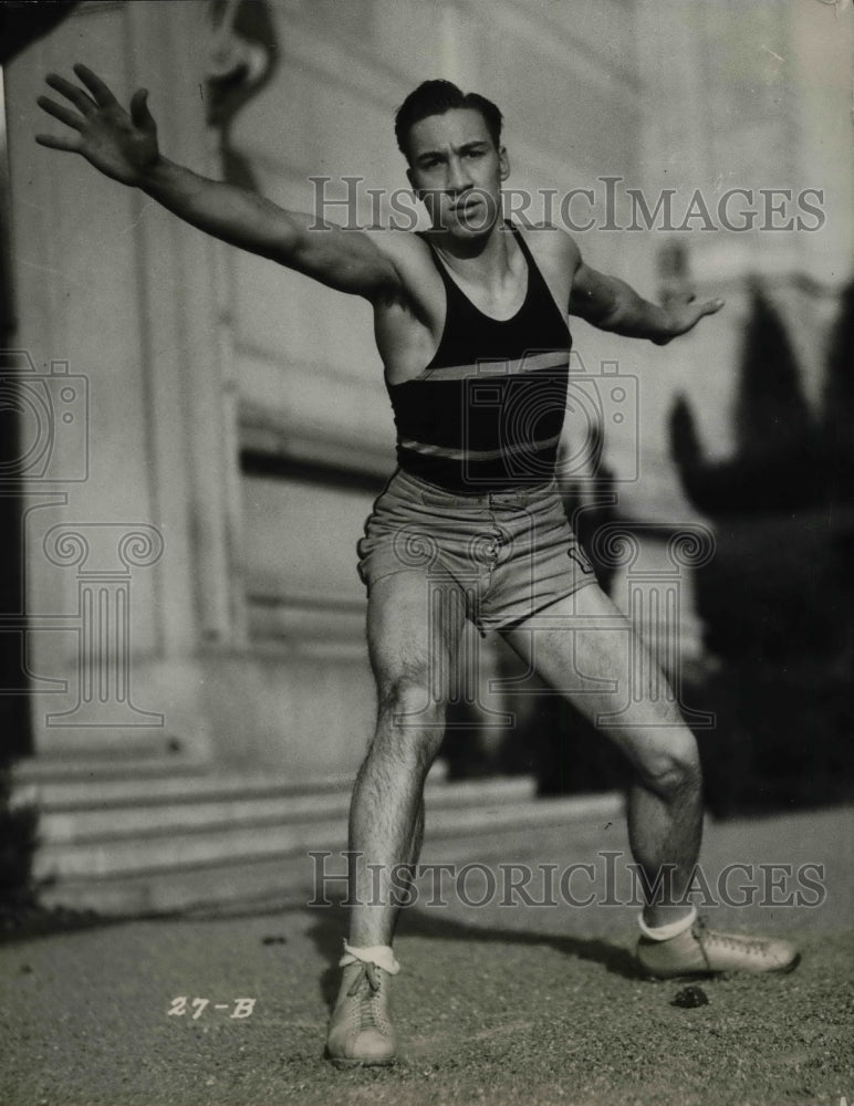 1933 Press Photo Harold Eifert, Forward for University of California - Historic Images