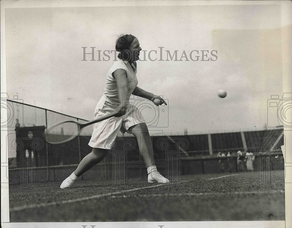 1934 Press Photo Betty Nuthall, English Tennis Player - Historic Images