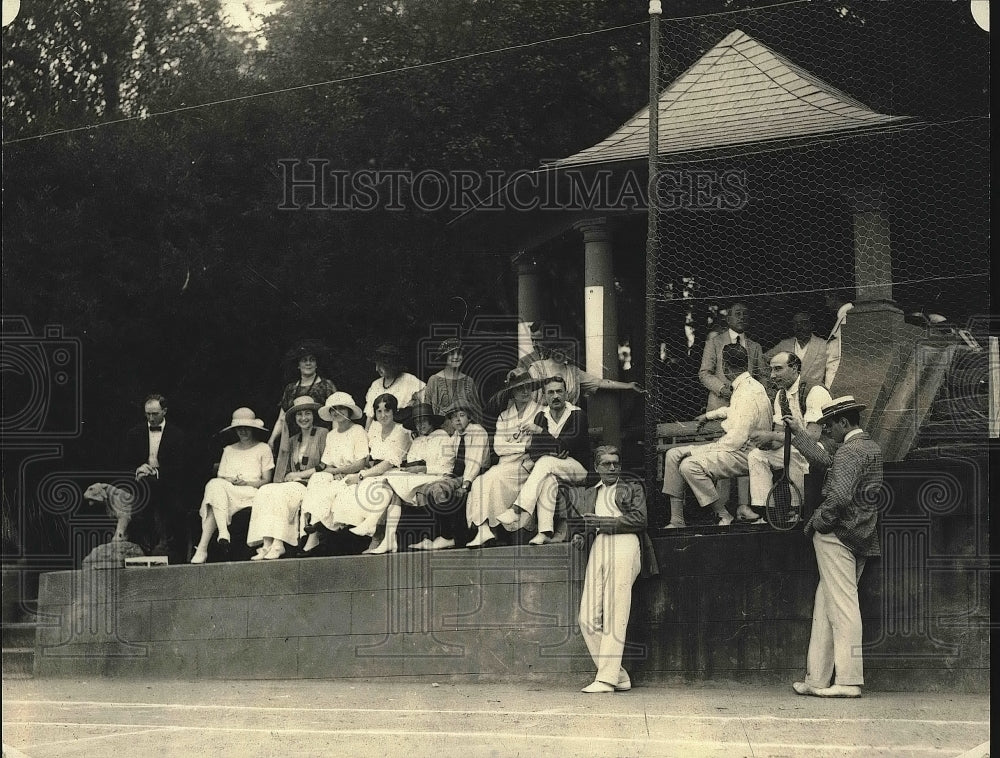 1922 Press Photo Diplomatic Tennis Tournament - Historic Images